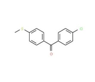 4-Chloro-4&prime;-(methylthio)benzophenone (CAS 72585-17-2) - chemical structure image
