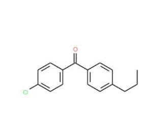 4-Chloro-4&prime;-n-propylbenzophenone (CAS 64357-63-7) - chemical structure image