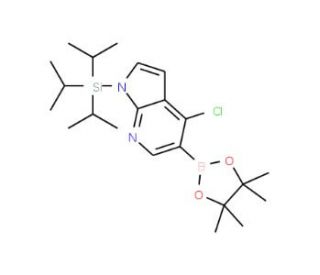 4-Chloro-5-(4,4,5,5-tetramethyl-1,3,2-dioxaborolan-2-yl)-1-(triisopropylsilyl)-1H-pyrrolo[2,3-b]pyri (CAS 1045857-94-0) - che