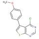 4-chloro-5-(4-methoxyphenyl)thieno[2,3-d]pyrimidine (CAS 312584-53-5) - chemical structure image