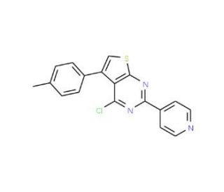 4-chloro-5-(4-methylphenyl)-2-pyridin-4-ylthieno[2,3-d]pyrimidine - chemical structure image