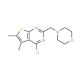 4-chloro-5,6-dimethyl-2-(morpholin-4-ylmethyl)thieno[2,3-d]pyrimidine - chemical structure image