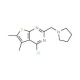 4-Chloro-5,6-dimethyl-2-pyrrolidin-1-ylmethyl-thieno[2,3-d]pyrimidine - chemical structure image