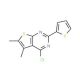 4-chloro-5,6-dimethyl-2-thien-2-ylthieno[2,3-d]pyrimidine - chemical structure image