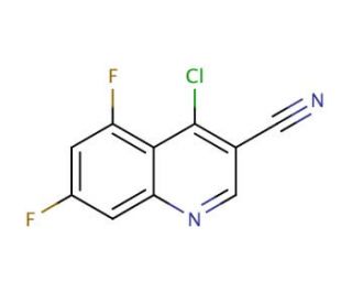 4-chloro-5,7-difluoroquinoline-3-carbonitrile - chemical structure image