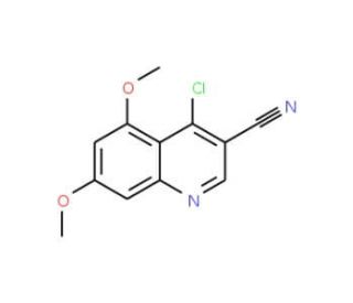 4-chloro-5,7-dimethoxyquinoline-3-carbonitrile (CAS 331662-73-8) - chemical structure image