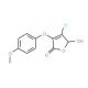 4-Chloro-5-hydroxy-3-(4-methoxyphenoxy)-2(5H)-furanone - chemical structure image