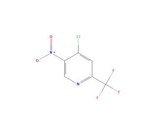 4-Chloro-5-nitro-2-(trifluoromethyl)pyridine (CAS 438554-45-1) - chemical structure image