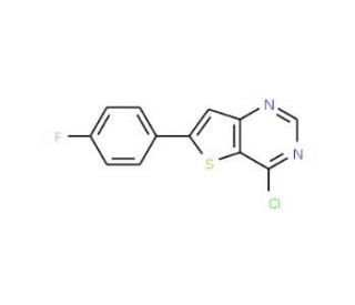 4-Chloro-6-(4-fluorophenyl)thieno[3,2-d]pyrimidine - chemical structure image
