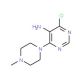 4-Chloro-6-(4-methyl-piperazin-1-yl)-pyrimidin-5-ylamine (CAS 84762-68-5) - chemical structure image