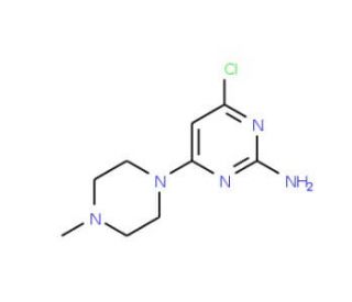 4-chloro-6-(4-methylpiperazin-1-yl)pyrimidin-2-amine - chemical structure image