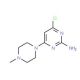4-chloro-6-(4-methylpiperazin-1-yl)pyrimidin-2-amine - chemical structure image
