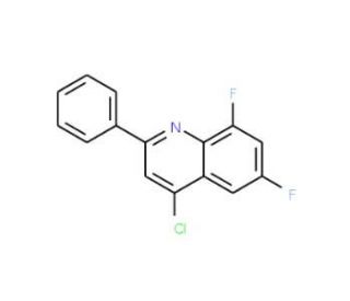 4-Chloro-6,8-difluoro-2-phenylquinoline (CAS 1156275-84-1) - chemical structure image