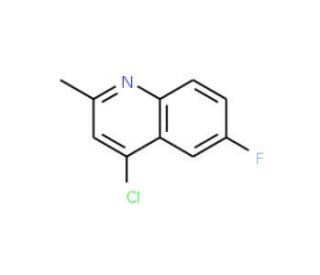4-Chloro-6-fluoro-2-methylquinoline (CAS 18529-01-6) - chemical structure image