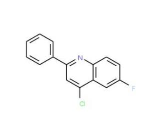 4-Chloro-6-fluoro-2-phenylquinoline (CAS 103914-45-0) - chemical structure image
