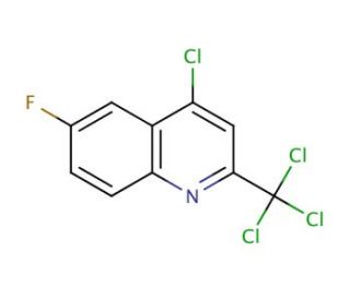 4-Chloro-6-fluoro-2-trichloromethyl-quinoline (CAS 927800-47-3) - chemical structure image