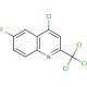 4-Chloro-6-fluoro-2-trichloromethyl-quinoline (CAS 927800-47-3) - chemical structure image