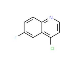 4-Chloro-6-fluoroquinoline (CAS 391-77-5) - chemical structure image