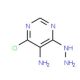 4-Chloro-6-hydrazino-pyrimidin-5-ylamine (CAS 42786-59-4) - chemical structure image