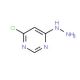 4-chloro-6-hydrazinopyrimidine (CAS 5767-35-1) - chemical structure image