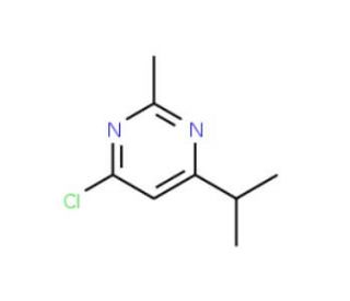 4-Chloro-6-isopropyl-2-methylpyrimidine (CAS 1030431-70-9) - chemical structure image