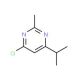 4-Chloro-6-isopropyl-2-methylpyrimidine (CAS 1030431-70-9) - chemical structure image