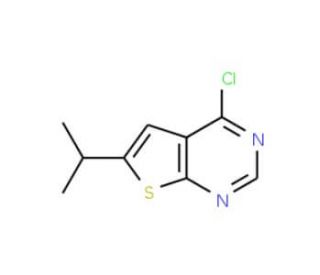 4-Chloro-6-isopropyl-thieno[2,3-d]pyrimidine - chemical structure image