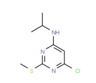 4-Chloro-6-isopropylamino-2-methylthiopyrimidine (CAS 951884-54-1) - chemical structure image