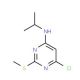 4-Chloro-6-isopropylamino-2-methylthiopyrimidine (CAS 951884-54-1) - chemical structure image