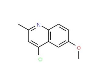 4-Chloro-6-methoxy-2-methyl-quinoline (CAS 50593-73-2) - chemical structure image