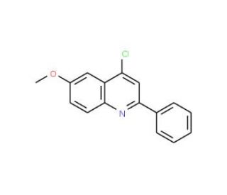 4-Chloro-6-methoxy-2-phenylquinoline (CAS 50593-72-1) - chemical structure image