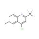 4-Chloro-6-methyl-2-(trifluoromethyl)quinoline (CAS 1701-26-4) - chemical structure image
