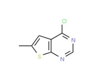 4-Chloro-6-methylthieno[2,3-d]pyrimidine (CAS 106691-21-8) - chemical structure image