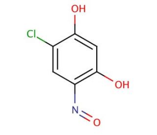 4-Chloro-6-nitrosoresorcinol (CAS 109755-36-4) - chemical structure image