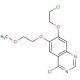 4-Chloro-7-(2-chloro-ethoxy)-6-(2-methoxy-ethoxy)-quinazoline (CAS 183322-20-5) - chemical structure image