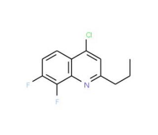 4-Chloro-7,8-difluoro-2-propylquinoline (CAS 1189105-88-1) - chemical structure image