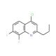 4-Chloro-7,8-difluoro-2-propylquinoline (CAS 1189105-88-1) - chemical structure image