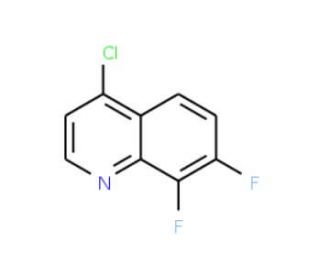 4-Chloro-7,8-difluoroquinoline (CAS 1189105-64-3) - chemical structure image