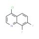 4-Chloro-7,8-difluoroquinoline (CAS 1189105-64-3) - chemical structure image