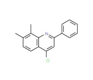 4-Chloro-7,8-dimethyl-2-phenylquinoline (CAS 1156277-31-4) - chemical structure image