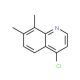 4-Chloro-7,8-dimethylquinoline (CAS 181950-53-8) - chemical structure image