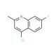 4-Chloro-7-fluoro-2-methylquinoline (CAS 18529-04-9) - chemical structure image