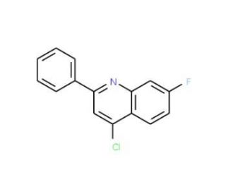 4-Chloro-7-fluoro-2-phenylquinoline (CAS 954225-43-5) - chemical structure image