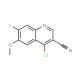 4-Chloro-7-fluoro-6-methoxy-quinoline-3-carbonitrile (CAS 622369-40-8) - chemical structure image