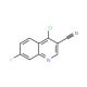 4-Chloro-7-fluoro-quinoline-3-carbonitrile (CAS 622369-70-4) - chemical structure image