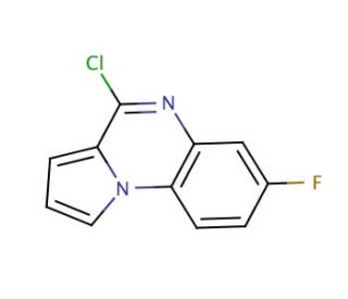 4-Chloro-7-fluoropyrrolo[1,2-a]quinoxaline (CAS 136773-69-8) - chemical structure image