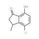 4-chloro-7-hydroxy-3-methylindan-1-one - chemical structure image
