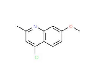4-Chloro-7-methoxy-2-methylquinoline (CAS 75896-68-3) - chemical structure image