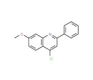 4-Chloro-7-methoxy-2-phenylquinoline (CAS 189816-05-5) - chemical structure image