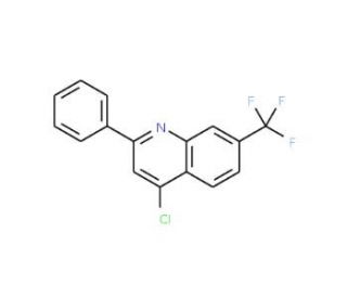 4-Chloro-7-trifluoromethyl-2-phenylquinoline (CAS 1189105-81-4) - chemical structure image